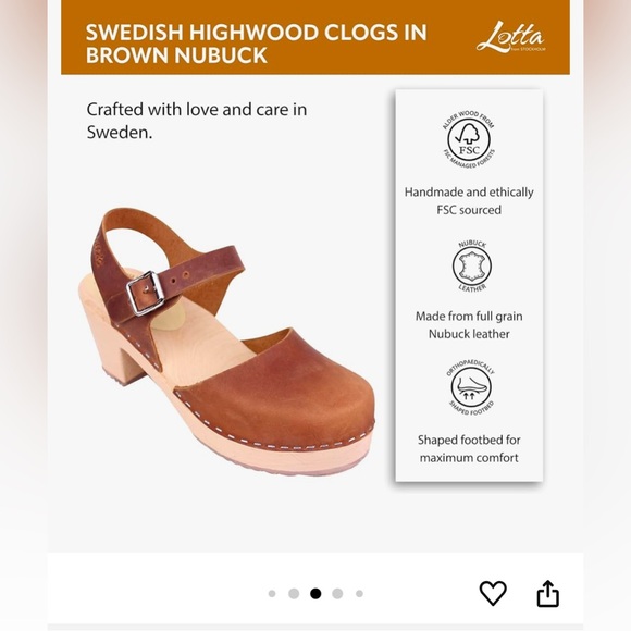 Lotta from Stockholm Highwood Brown Clogs in Oiled Nubuck size 39/8.5 - Picture 1 of 16
